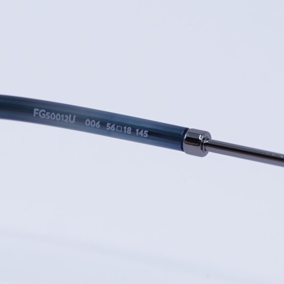 Fred FG50012U 006 Eyeglasses Gunmetal 56mm Rectangle Frame - Picture 7 of 10